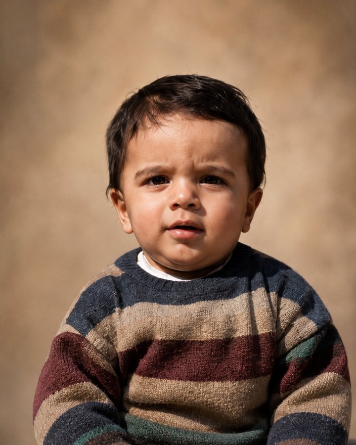 Sami Mirash as a small child